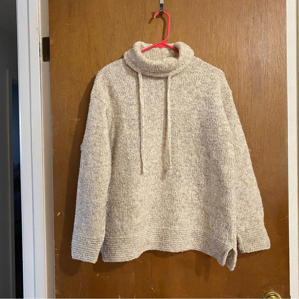 Large Cream Alps turtleneck pullover